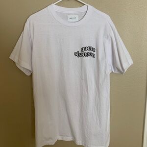 Men Game Changer Large White Shirt Cotton. Good Condition.